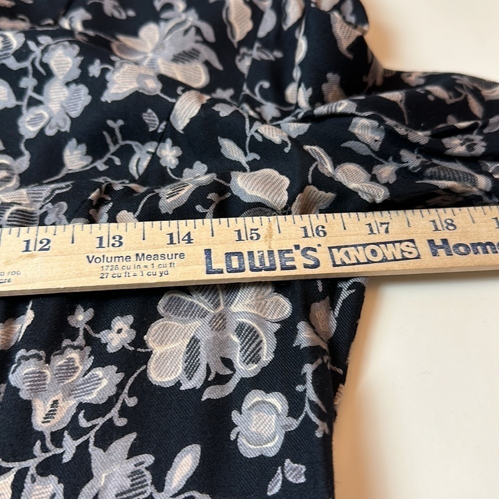 Vintage Talbots Floral Maxi Dress Cottagecore Prairie Button Front Midi Maxi 90s - Picture 9 of 12